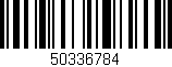 Código de barras (EAN, GTIN, SKU, ISBN): '50336784'