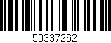 Código de barras (EAN, GTIN, SKU, ISBN): '50337262'