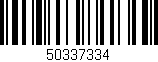 Código de barras (EAN, GTIN, SKU, ISBN): '50337334'