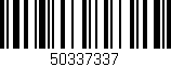 Código de barras (EAN, GTIN, SKU, ISBN): '50337337'