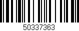 Código de barras (EAN, GTIN, SKU, ISBN): '50337363'