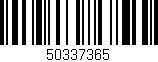 Código de barras (EAN, GTIN, SKU, ISBN): '50337365'
