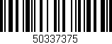 Código de barras (EAN, GTIN, SKU, ISBN): '50337375'