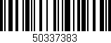 Código de barras (EAN, GTIN, SKU, ISBN): '50337383'