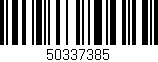 Código de barras (EAN, GTIN, SKU, ISBN): '50337385'