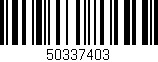 Código de barras (EAN, GTIN, SKU, ISBN): '50337403'