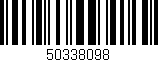 Código de barras (EAN, GTIN, SKU, ISBN): '50338098'