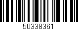 Código de barras (EAN, GTIN, SKU, ISBN): '50338361'