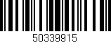 Código de barras (EAN, GTIN, SKU, ISBN): '50339915'