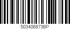 Código de barras (EAN, GTIN, SKU, ISBN): '5034068736P'