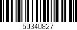 Código de barras (EAN, GTIN, SKU, ISBN): '50340827'