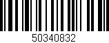 Código de barras (EAN, GTIN, SKU, ISBN): '50340832'