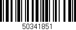 Código de barras (EAN, GTIN, SKU, ISBN): '50341851'