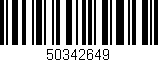 Código de barras (EAN, GTIN, SKU, ISBN): '50342649'