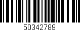 Código de barras (EAN, GTIN, SKU, ISBN): '50342789'