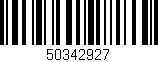 Código de barras (EAN, GTIN, SKU, ISBN): '50342927'