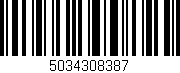 Código de barras (EAN, GTIN, SKU, ISBN): '5034308387'