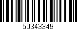 Código de barras (EAN, GTIN, SKU, ISBN): '50343349'