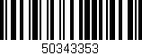 Código de barras (EAN, GTIN, SKU, ISBN): '50343353'