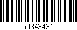 Código de barras (EAN, GTIN, SKU, ISBN): '50343431'