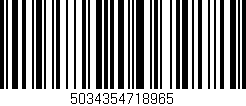 Código de barras (EAN, GTIN, SKU, ISBN): '5034354718965'