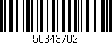 Código de barras (EAN, GTIN, SKU, ISBN): '50343702'