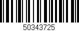 Código de barras (EAN, GTIN, SKU, ISBN): '50343725'