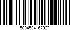 Código de barras (EAN, GTIN, SKU, ISBN): '5034504167827'