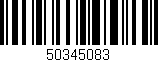 Código de barras (EAN, GTIN, SKU, ISBN): '50345083'