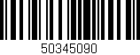 Código de barras (EAN, GTIN, SKU, ISBN): '50345090'