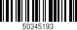 Código de barras (EAN, GTIN, SKU, ISBN): '50345193'