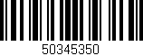 Código de barras (EAN, GTIN, SKU, ISBN): '50345350'