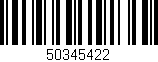 Código de barras (EAN, GTIN, SKU, ISBN): '50345422'