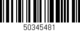Código de barras (EAN, GTIN, SKU, ISBN): '50345481'