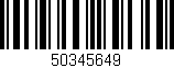 Código de barras (EAN, GTIN, SKU, ISBN): '50345649'