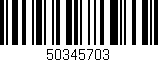 Código de barras (EAN, GTIN, SKU, ISBN): '50345703'