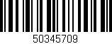 Código de barras (EAN, GTIN, SKU, ISBN): '50345709'