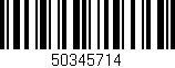 Código de barras (EAN, GTIN, SKU, ISBN): '50345714'