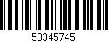 Código de barras (EAN, GTIN, SKU, ISBN): '50345745'
