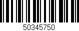 Código de barras (EAN, GTIN, SKU, ISBN): '50345750'