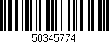Código de barras (EAN, GTIN, SKU, ISBN): '50345774'