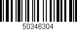 Código de barras (EAN, GTIN, SKU, ISBN): '50346304'