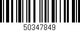Código de barras (EAN, GTIN, SKU, ISBN): '50347849'