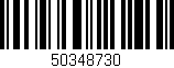 Código de barras (EAN, GTIN, SKU, ISBN): '50348730'