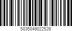 Código de barras (EAN, GTIN, SKU, ISBN): '5035048022528'