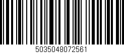 Código de barras (EAN, GTIN, SKU, ISBN): '5035048072561'