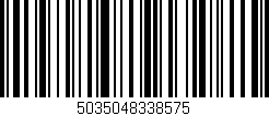 Código de barras (EAN, GTIN, SKU, ISBN): '5035048338575'