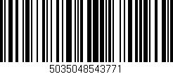 Código de barras (EAN, GTIN, SKU, ISBN): '5035048543771'