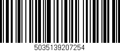 Código de barras (EAN, GTIN, SKU, ISBN): '5035139207254'