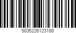 Código de barras (EAN, GTIN, SKU, ISBN): '5035226123108'